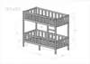 Hochbett FILIP – Frontzugang mit Leiter – 160x80 cm Produktbild-Vorschau 2