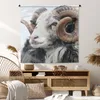 MuchoWow® Wandteppich Wandbehang Schafe - Horn - Tiere Produktbild-Vorschau 6