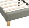 Polsterbett Doppelbett CELINE grau, 120 x 200 cm, inklusive Produktbild-Vorschau 3