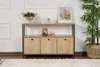 Skye Decor, Solace - Oak, Black, Konsole, Eiche, 100 % Produktbild-Vorschau 1