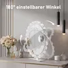 Rund Schminkspiegel mit LED Beleuchtung, 180° Rotation Produktbild-Vorschau 8