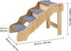 VEVOR Hundetreppe 740x430x500 mm, 4-stufige Hautiertreppe, Produktbild-Vorschau 8