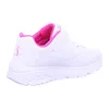 A side view of a white and pink sneaker for girls. Voir les images du produit