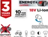 Energy+ 18v Li-ion oplaadbare zaklamp zonder batterij Productafbeelding-voorbeeld 2
