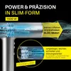 A close-up diagram of a hairdryer's internal workings, highlighting its power and precision. Produktbild-Vorschau
