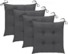 vidaXL Chaises de jardin empilables avec coussins 4 pcs. Voir les images du produit 6