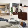AKORD Furniture Factory OP0LWARVEN004, Wenge, 4 szuf., Podgląd zdjęcia produktu 6