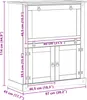 vidaXL Armoire à vin blanche 97 x 45 x 114 cm Bois de pin Voir les images du produit 8