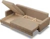 A sectional sofa with its storage compartments open, revealing the interior. Produktbild-Vorschau