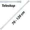 TIGE DE BAIGNOIRE EN ALUMINIUM BLANC 70-120 cm Voir les images du produit 1