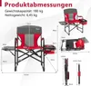 Krzesło kempingowe COSTWAY ze stolikiem bocznym, torbą Podgląd zdjęcia produktu 3