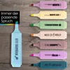 OfficeTree 8x Textmarker Pastell Farben - Nette Sprüche - Produktbild-Vorschau 4