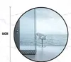 Okrúhle kúpeľňové zrkadlo s čiernym rámom s priemerom 80 cm Náhľad obrázku produktu 16