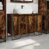 vidaXL Spodná skrinka pod umývadlo dymový dub 91x35x60 cm Náhľad obrázku produktu 3
