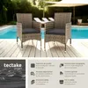 Lot de 2 fauteuils de jardin en rotin avec 2 sets de Voir les images du produit 2