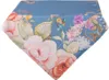 Clayre & Eef Tischdecke 100x100 cm Blau Baumwolle Blumen Produktbild-Vorschau 1
