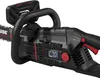 Close-up of a black and red electric chainsaw. Produktbild-Vorschau