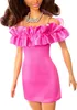 Mattel Barbie Modelka 217 Ružové šaty s volánikmi HRH15 Náhľad obrázku produktu 7