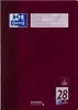 A close-up, front-facing view of a maroon notebook cover. Produktbild-Vorschau