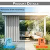 Outdoor Vorhang Extra Breit Leinenoptik Produktbild-Vorschau 5