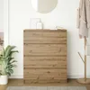 vidaXL Sideboard Chêne Artisan 80x35x99 cm Bois composite Voir les images du produit 3