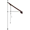 A retractable awning mounted on two poles. Produktbild-Vorschau