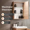 Planetmöbel Spiegelschrank 50 cm Sonoma Eiche – Eleganter Produktbild-Vorschau 5