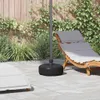 vidaXL Sonnenschirmständer Sand/Wasser 15 L Schwarz Produktbild-Vorschau 1