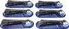 Six individually packaged electric toothbrush heads arranged in two columns of three. Produktbild-Vorschau