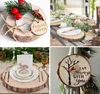 5 Stück 23-25cm Durchmesser Holzscheiben, 2 cm Dick Produktbild-Vorschau 4