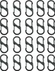 20 Stück S Schlüsselkarabiner Karabiner, 30mm Schwarz Mini Produktbild-Vorschau 1