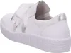 A side view of a white sneaker with a large white bow on the laces. Produktbild-Vorschau