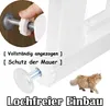 YZNAHRE Treppenschutzgitter mit katzenklappe Ohne Bohren Produktbild-Vorschau 3