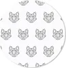 MuchoWow® Mauspad Mousepad Fuchs - Muster - Formen 30x30 cm Produktbild-Vorschau 1