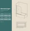 EMKE Duschabtrennung Pendeltür 90x140cm Nanobeschichtungen Produktbild-Vorschau 7