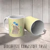 Mr. & Mrs. Panda Plastikbecher Hase Blume - Gelb Pastell - Produktbild-Vorschau 3