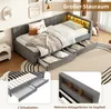 MODFU Schlafsofa Polsterbett 90x200 mit LED und USB&Typ Produktbild-Vorschau 4