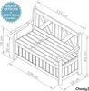 needs&wants® Gartenbank Holz wetterfest mit Stauraum und Produktbild-Vorschau 7