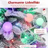Choinka sztuczna COSTWAY 100 cm ze śniegiem i podstawą, Podgląd zdjęcia produktu 4
