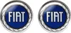 Fiat 3D Aufkleber 1 Logo Blau, Größe 12 mm, 2 Stücke Produktbild-Vorschau 1