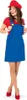 Latzrock Blau Kostüm Kleid Mario Fasching Karneval Party Produktbild-Vorschau 1