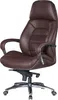A brown leather office chair on a white background. Produktbild-Vorschau