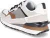 Bullboxer Herren Low Sneaker Weiß Grau Leder Textil Produktbild-Vorschau 3