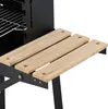 Relaxdays Grill mit Rädern, 2 Ablagen, höhenverstellbarer Produktbild-Vorschau 8