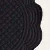HOMLA ALVEN schwarze runde Tischsets mit Steppung, 2er-Set, Produktbild-Vorschau 3