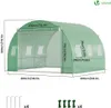 VOUNOT® Gewächshaus Foliengewächshaus Winterfest Produktbild-Vorschau 3