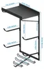 Soporte de pared para esterilla de yoga con 3 estantes y 7 Vista previa de la imagen del producto 3