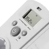 Close-up of a white digital hygrometer with a display showing humidity and control buttons. Podgląd zdjęcia produktu