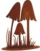 Rostikal Herbst Deko Pilze 25 cm hoch auf Bodenplatte Produktbild-Vorschau 1