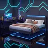 BEALIFE Polsterbett 160x200 cm mit USB-Ladung, LED-Licht & Produktbild-Vorschau 9